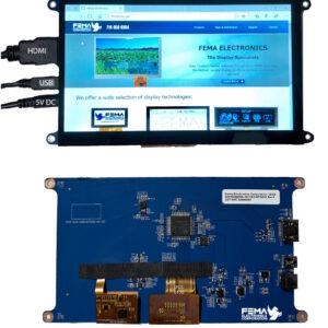 7″ Color TFT Display (1024X600) with Capacitive Touch